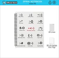 Gambar Buku Tulis Spiral / Spiral Notebook A5 Tomex Emoji TX 810106 dari EAGLE FILES OFFICIAL Kota Administrasi Jakarta Barat 1 Tokopedia