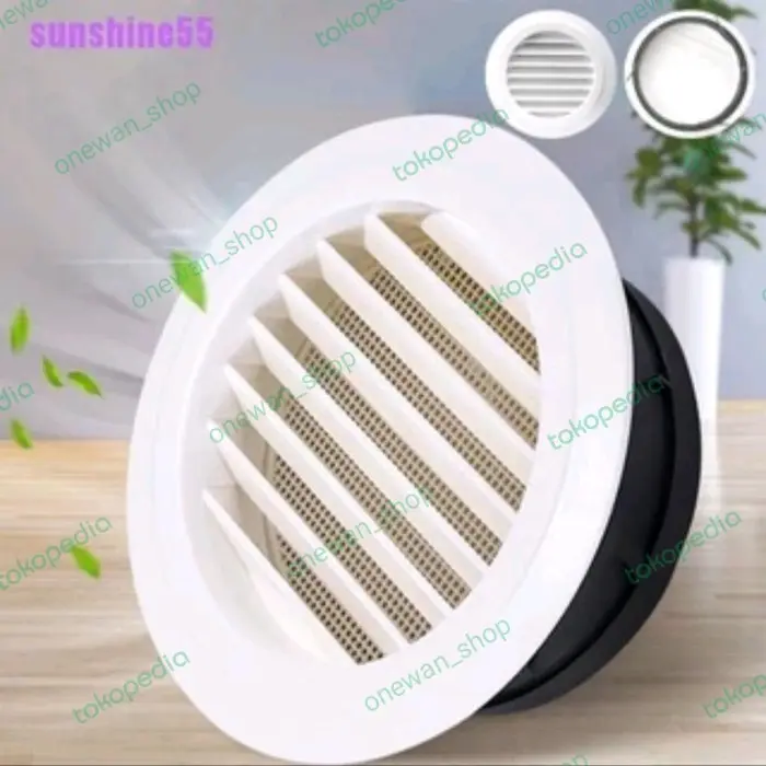 6 in tutup exhuast ventilasi udara plafon ABS tebal / ceiling round 6"