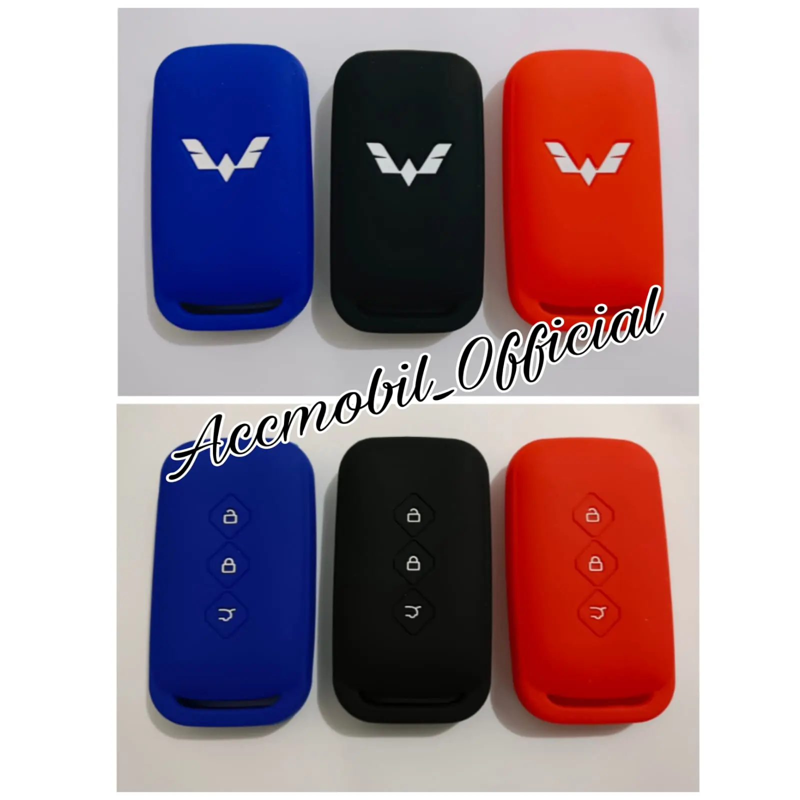 Silikon Kunci Remote Mobil Wuling Alvez 3 Tombol Silicon key car