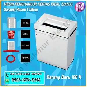 Mesin Penghancur kertas IDEAL 2245 (STRIP CUT)