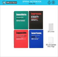 Gambar Buku Tulis Spiral / Notebook Spiral / Notes Spiral TOMEX Motif A5 - MACCHIATO dari EAGLE FILES OFFICIAL Kota Administrasi Jakarta Barat 1 Tokopedia