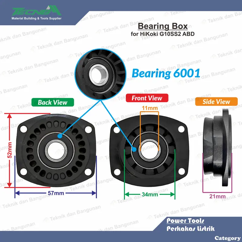 Bearing Box Packing Gland Rumah Bearing Mesin Gerinda Hitachi G10SS2 2