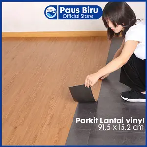 Parkit Lantai Vinyl Sticker Lantai 91,5 x 15.2 cm Wood Flooring
