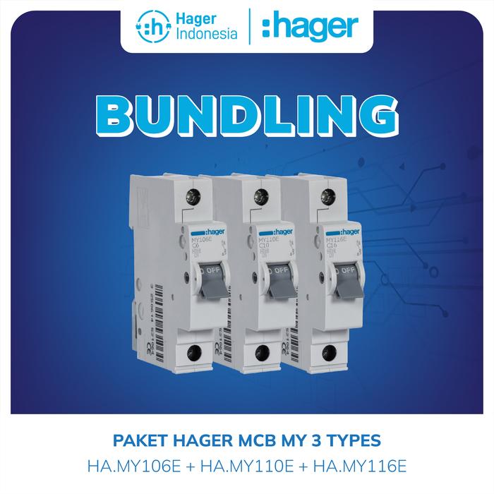 Gambar PAKET HAGER MCB MY 3 TYPES dari Hager Indonesia Kota Administrasi Jakarta Barat Tokopedia