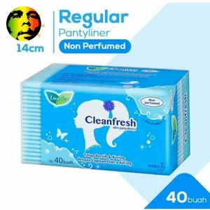 Laurier pantyliners cleanfresh non parfumed 40s pembalut wanita