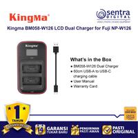 Gambar Kingma BM058-W126 LCD Dual Charger for Fujifilm NP-W126 dari Sentra Digital Kota Surabaya 5 Tokopedia