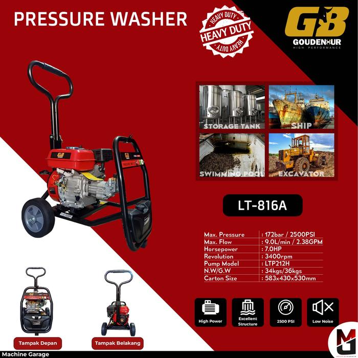 Gambar PRESSURE WASHER LT-816A dari MACHINE GARAGE Kota Medan Tokopedia