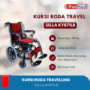 Kursi Roda Traveling Sella KY 871LB / Kursi Roda Ban Sedang