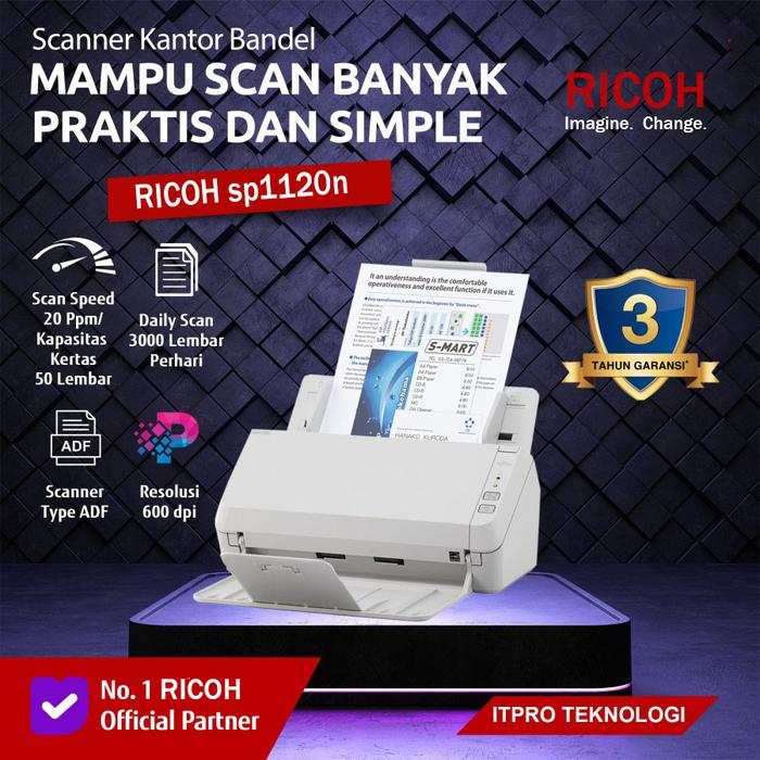 Gambar SCANNER RICOH SP-1120N / SP1120N / SP 1120N / SP-1120 N / SP 1120 N dari ITPRO Teknologi Nusantara PT Kota Administrasi Jakarta Pusat Tokopedia