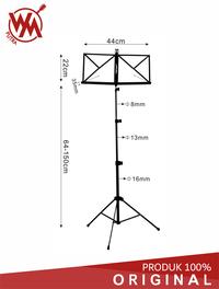 Gambar FLANGER FOLDABLE MUSIC STAND WITH BAG FL 10/FL 10/MUSIC STAND WITH BAG dari W Musik Kota Administrasi Jakarta Utara 5 Tokopedia
