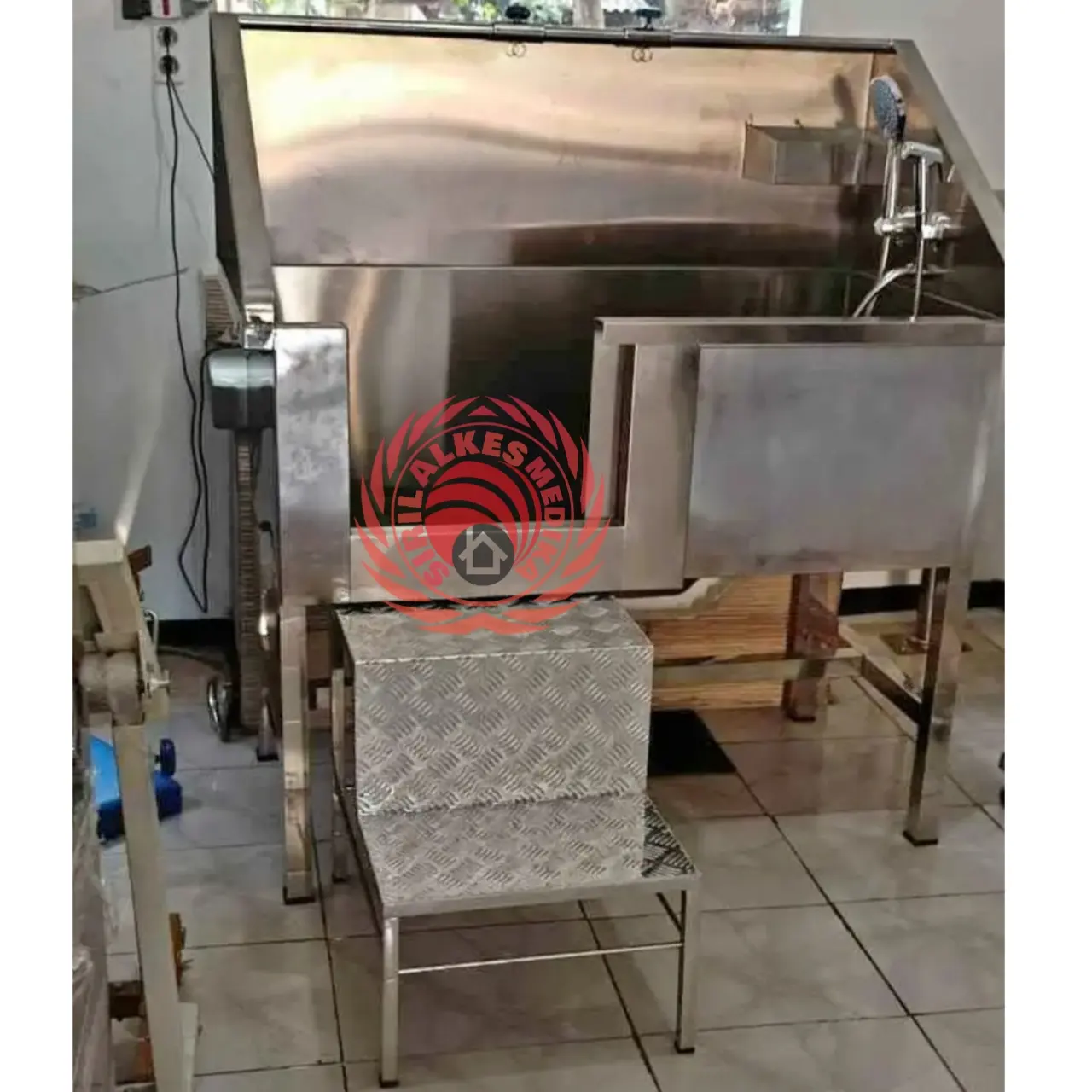 bak grooming stainless/Bak grooming pemandian hewan UK 100x60x130 cm