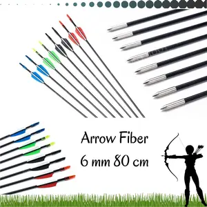 Anak Panah Arrow Fiber 6mm 80cm Outdoor
