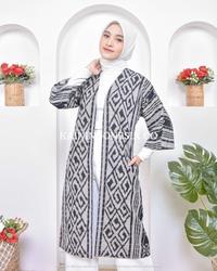 Gambar KI Outer Kimono Alesha Abu - Abu-abu, 4 dari KainIndonesiaco Kota Administrasi Jakarta Timur 1 Tokopedia