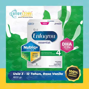 Enfagrow Essential 4 Vanila 1800 gram / Susu Formula 1800g