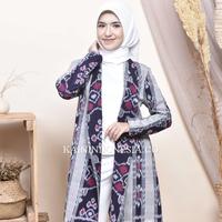 Gambar KI Outer Cardigan Kardigan Blazer Tenun Kemala Azira Abu-Abu - Abu-abu, 4 dari KainIndonesiaco Kota Administrasi Jakarta Timur 1 Tokopedia