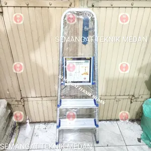 TANGGA LIPAT RUMAH ALUMINIUM 3 STEP TINGKAT TANJAKAN 82CM 82 CM MOLLAR