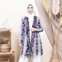 Gambar KI Outer Cardigan Kardigan Blazer Tenun Kemala Azira Abu-Abu - Abu-abu, 4 dari KainIndonesiaco Kota Administrasi Jakarta Timur 2 Tokopedia
