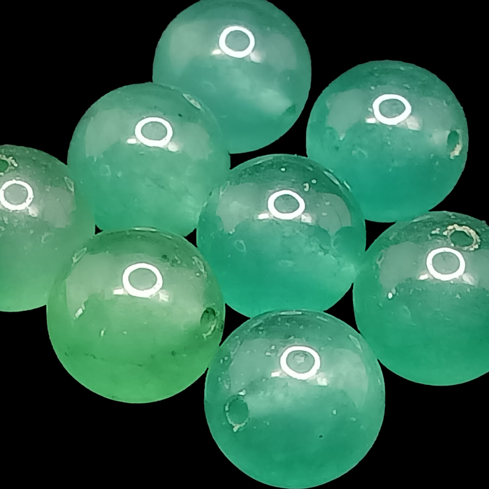 Gambar Butiran Batu Giok Burma Jadeite Asli 10mm Hijau Glasses Grade A - VeE dari Vee Jewelry Store Kota Bekasi Tokopedia