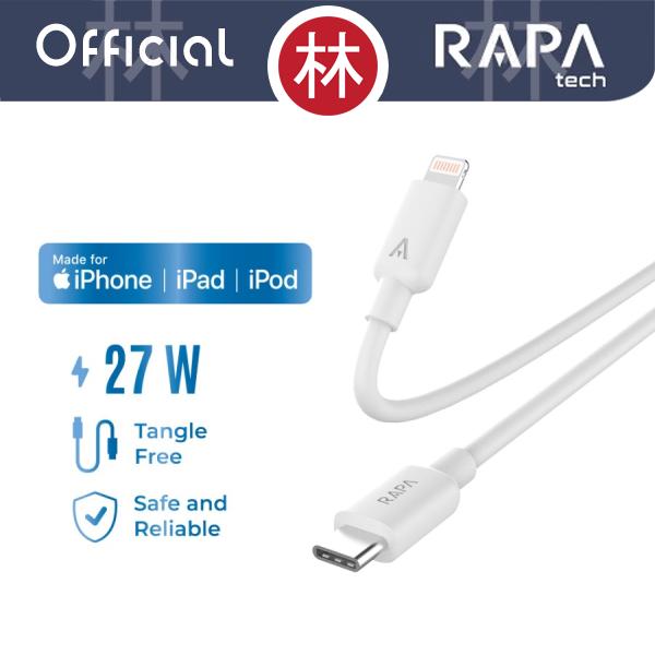 Gambar RAPAtech DC4044 - LINE II - Apple MFi Certified USB-C to Lightning 27W - DC4044 dari RAPAtech Jakarta Kota Administrasi Jakarta Barat Tokopedia