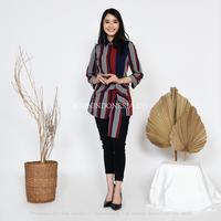 Gambar KI Kemeja Rania Aira Biru - Aira Biru Merah, 14 dari KainIndonesiaco Kota Administrasi Jakarta Timur 4 Tokopedia