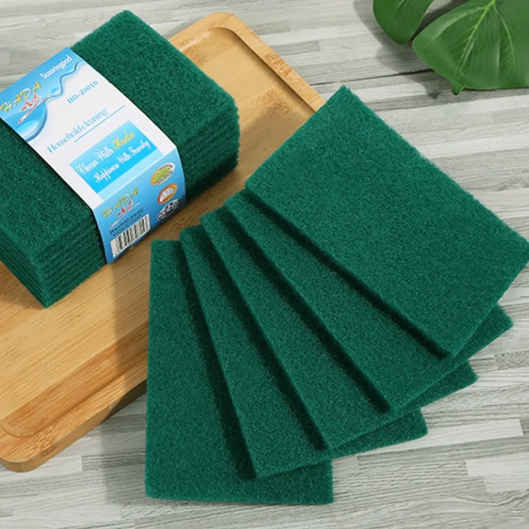 Sabut tapas hijau cuci piring/spon hijau cuci piring panci kuali