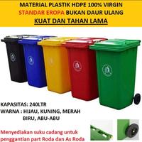 Gambar TEMPAT SAMPAH BESAR 240 LITER PLASTIK dari Indah fiberglass Kota Bogor 1 Tokopedia
