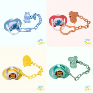 LS 2in1 Paket Empeng Dot Bayi SIlikon Komeng Baby Pacifier Dengan Kilp