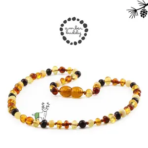 Kalung amber bayi Baroque 4 mm - [HARGA TERJANGKAU] - (NO POUCH & BOX)