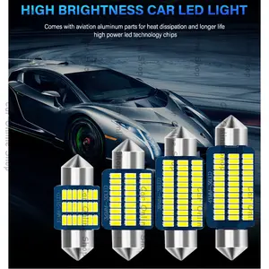 Lampu LED plafon mobil kabin interior 31mm 21 LED super terang CANBUS