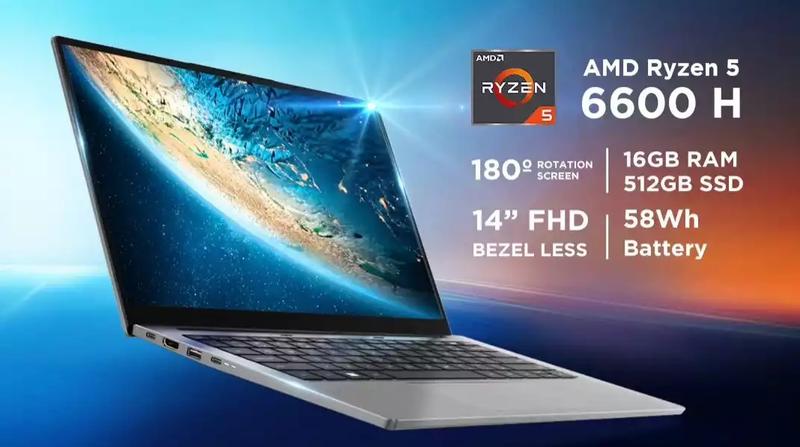 LAPTOP ADVAN WORKPLUS AMD RYZEN 5 6600H/16GB/512GB/14”FHD/W11 1