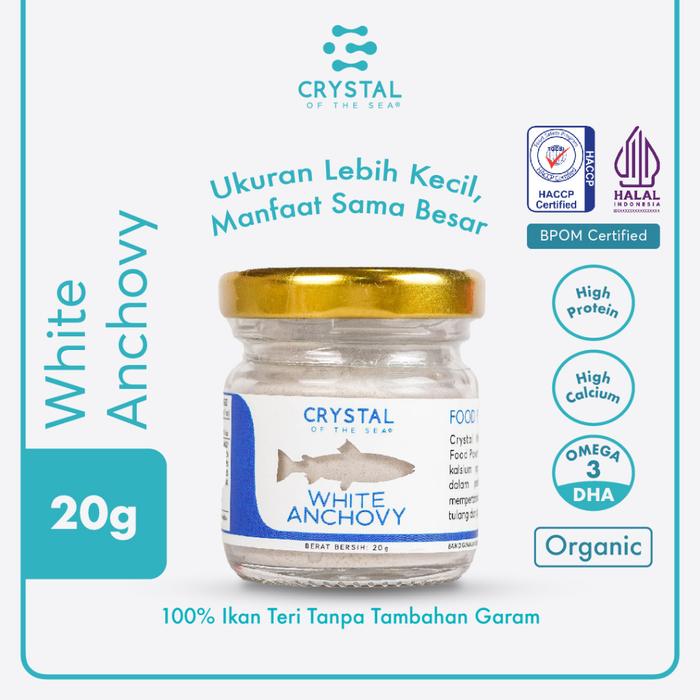 Gambar (Convenient Size 20G) White Anchovy Food Powder / Bubuk Ikan Teri Nasi dari Crystal of the Sea Kota Administrasi Jakarta Pusat Tokopedia