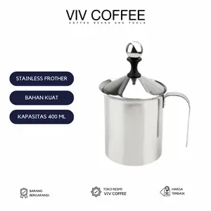 Double Mesh Milk Frother Alat Pembuih Susu