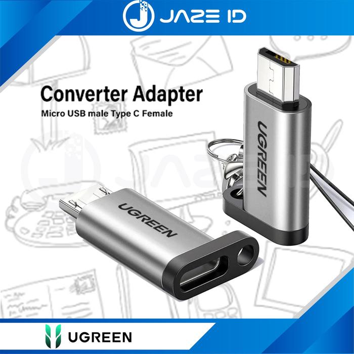 Jual Ugreen Adapter Converter USB Type C Female To Micro USB Data ...
