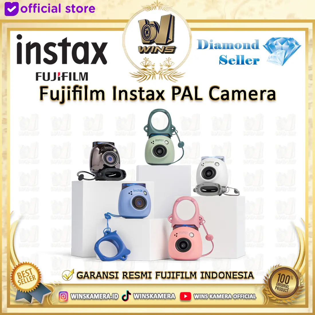 Fujifilm Instax PAL Camera - Garansi Resmi Fujifilm Indonesia