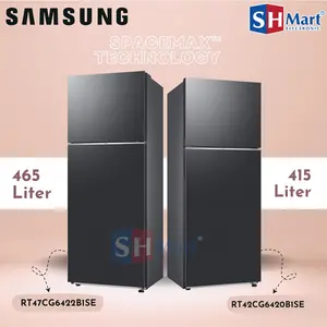 KULKAS 2 PINTU SAMSUNG UNGKEP KOMPARTMENT RT47CG6422B1SE 465 LITER NEW