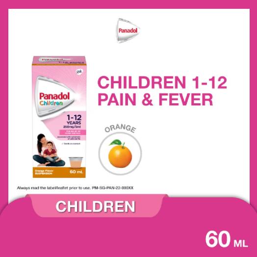 Panadol Children's Suspension 1-12 years 60ml - Jastip Singapura