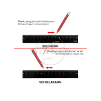 Gambar Penggaris Akrilik 15cm Joyko RL-302 - Acrylic Ruler 15 cm - Black dari ATK & Co Kota Bandung 2 Tokopedia