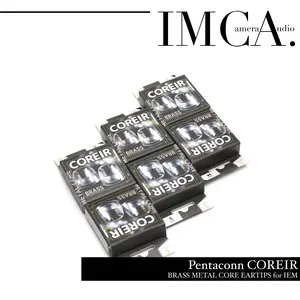 Pentaconn COREIR Silicon Eartips with Brass Metal Core Eartips Coreir