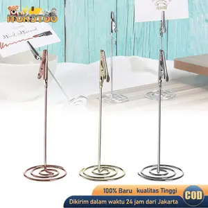 10pcs 12cm Price Tag Besi Klip Holder Photo Memo Note Card