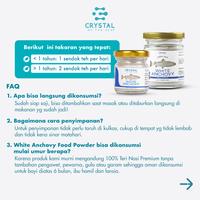 Gambar (Convenient Size 20G) White Anchovy Food Powder / Bubuk Ikan Teri Nasi dari Crystal of the Sea Kota Administrasi Jakarta Pusat 3 Tokopedia