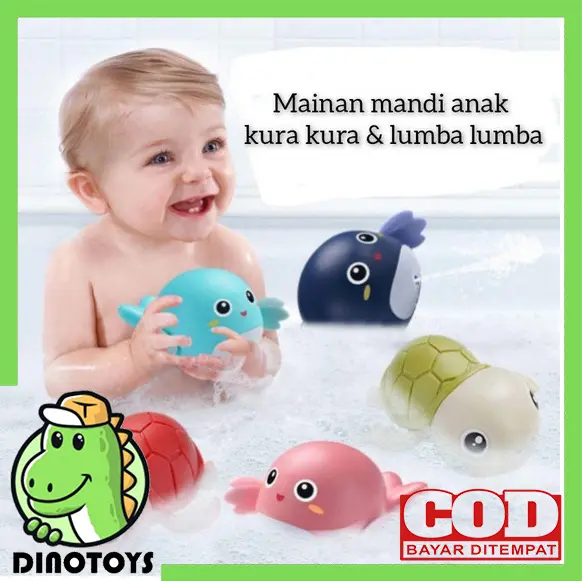 Dinotoys MA04 Mainan Air Lumba-Lumba Bisa Bergerak Mandi Anak