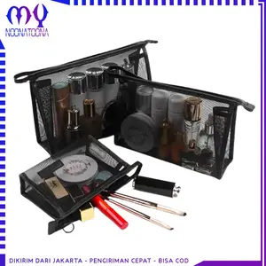 Pouch Kosmetik Transparant Jaring Pouch Travel Make Up Bag Organizer