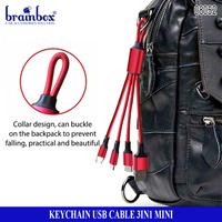 Gambar Keychain USB 3in1 Charger Cable Kabel Cas Handphone Gantungan Kunci - Hitam dari Brainbox Car and Home Kota Batam 3 Tokopedia