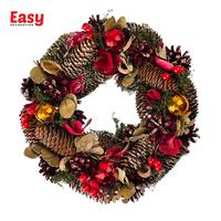 Gambar Krans Natal Hiasan Natal, Wreath Natural Pine D29 cm dari Easy Decoration Kota Tangerang 2 Tokopedia