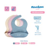Gambar [SILIKON PALING TEBAL] Baby Slabber Silicone 3012 Waterproof BIB Silicon Celemek Makan Silikon Anak Bayi Anti Air Dengan Motif Lucu Aman Nyaman Untuk Anak BPA Free Peralatan Perlengkapan  MPASI Dapat Di Adjustable Bib Silikon - Cream dari Momi Homi Kota Administrasi Jakarta Utara 3 Tokopedia