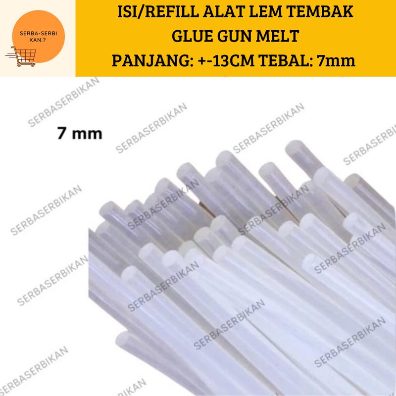 ISI LEM TEMBAK MINI HOT MELT GLUE REFIL GUN 20 watt 1