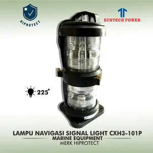 Lampu Navigasi Kapal Hiprotec 6" Type CXH3-101P Clear 225° Double Deck