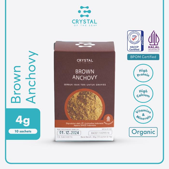 Jual (1 Box of 10 Sachets 4gr) Brown Anchovy Powder - Jakarta Pusat ...