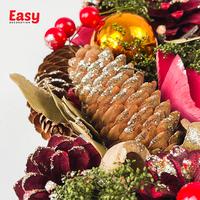 Gambar Krans Natal Hiasan Natal, Wreath Natural Pine D29 cm dari Easy Decoration Kota Tangerang 4 Tokopedia