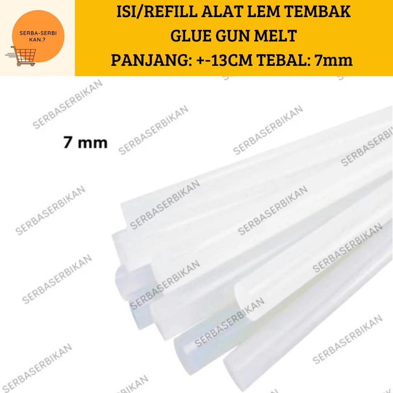 ISI LEM TEMBAK MINI HOT MELT GLUE REFIL GUN 20 watt 0